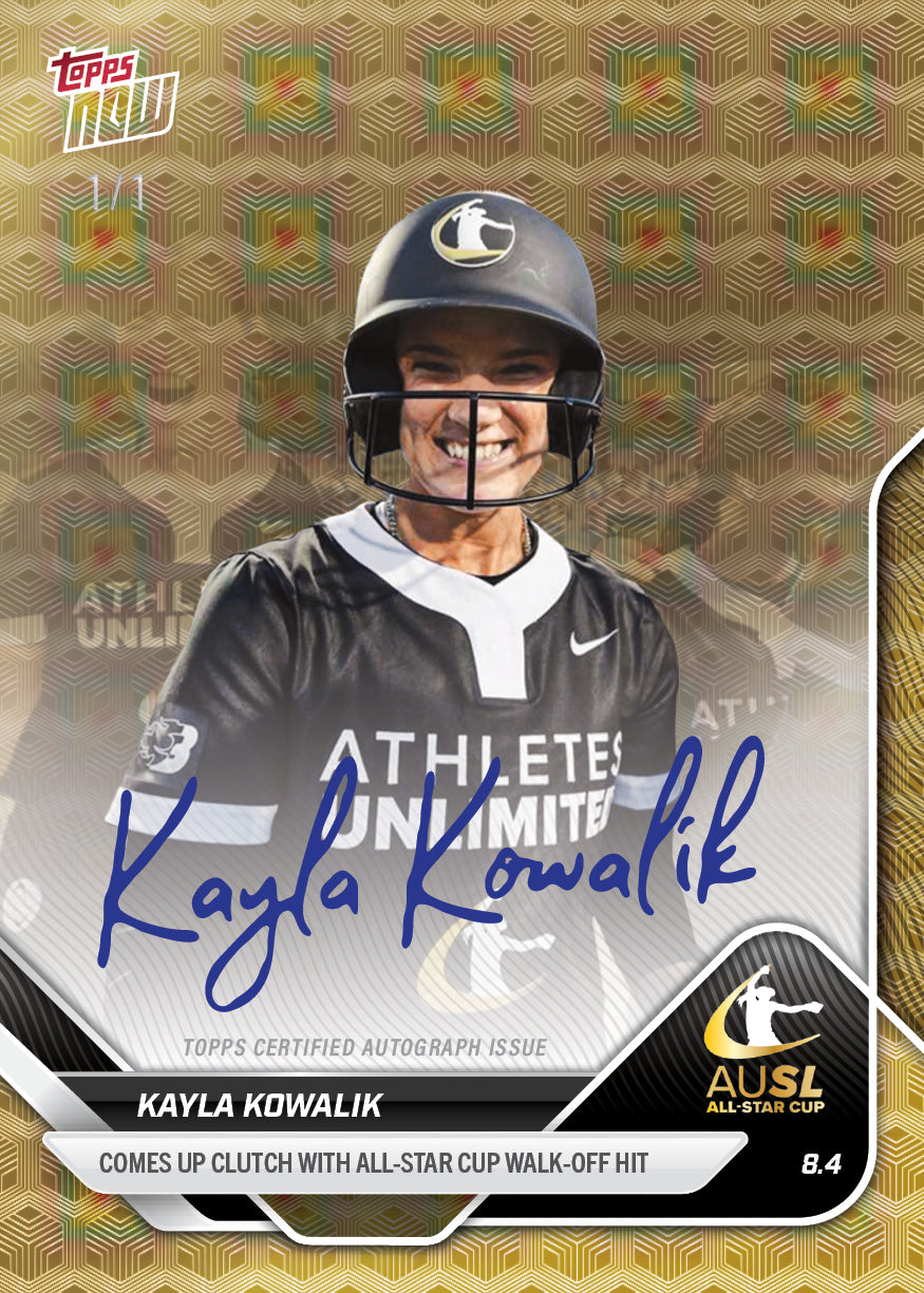 Kayla Kowalik - 2025 AUSL Topps NOW - Card 34 - LOOK FOR AUTOS - PR: 697 - Image 2