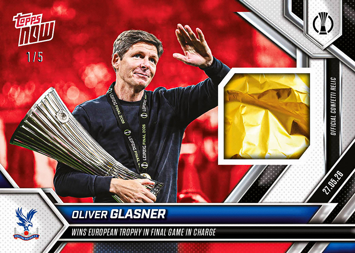 Oliver Glasner - 2025-26 UECL Topps NOW - Card 15 - PR: 348 - Image 3