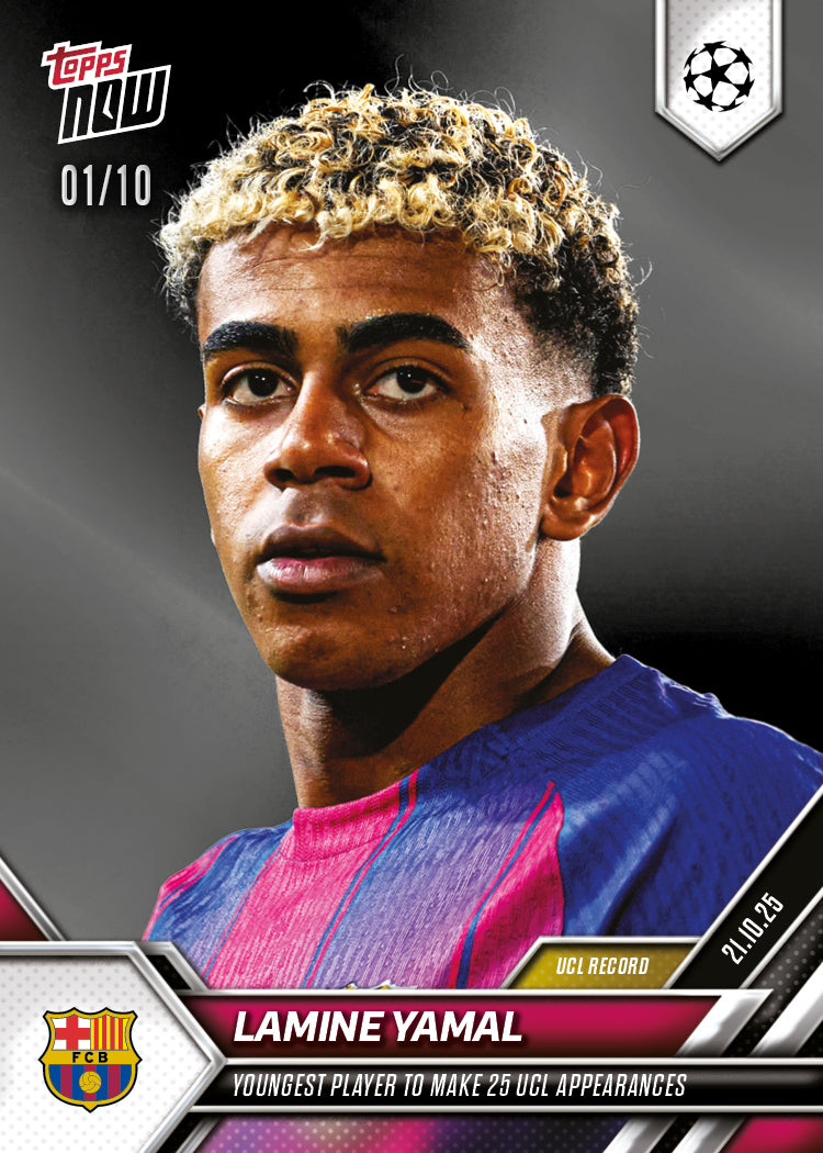 Lamine Yamal - 2025-26 UCL Topps NOW - Card 33 - PR: 5105 - Image 4