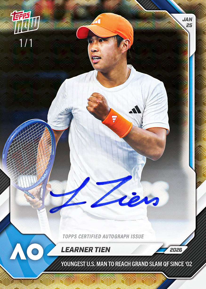 Learner Tien - 2026 Tennis Topps NOW - Card 3 - PR: 881 - Image 2