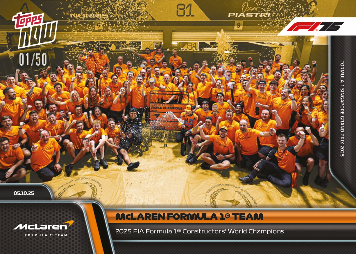 McLaren Formula 1 Team - 2025 Formula 1 Topps NOW - Card 66 - PR: 2634 - Image 6