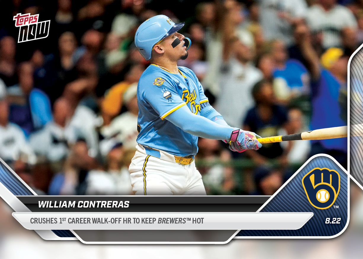 William Contreras - 2025 MLB Topps NOW - Card 595 - PR: 568