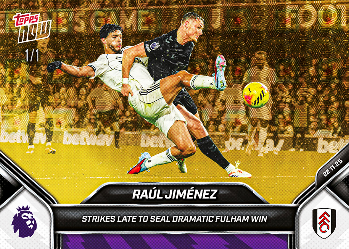 Raúl Jiménez - 2025-26 Premier League Topps NOW - Card 59 - PR: 210 - Image 2
