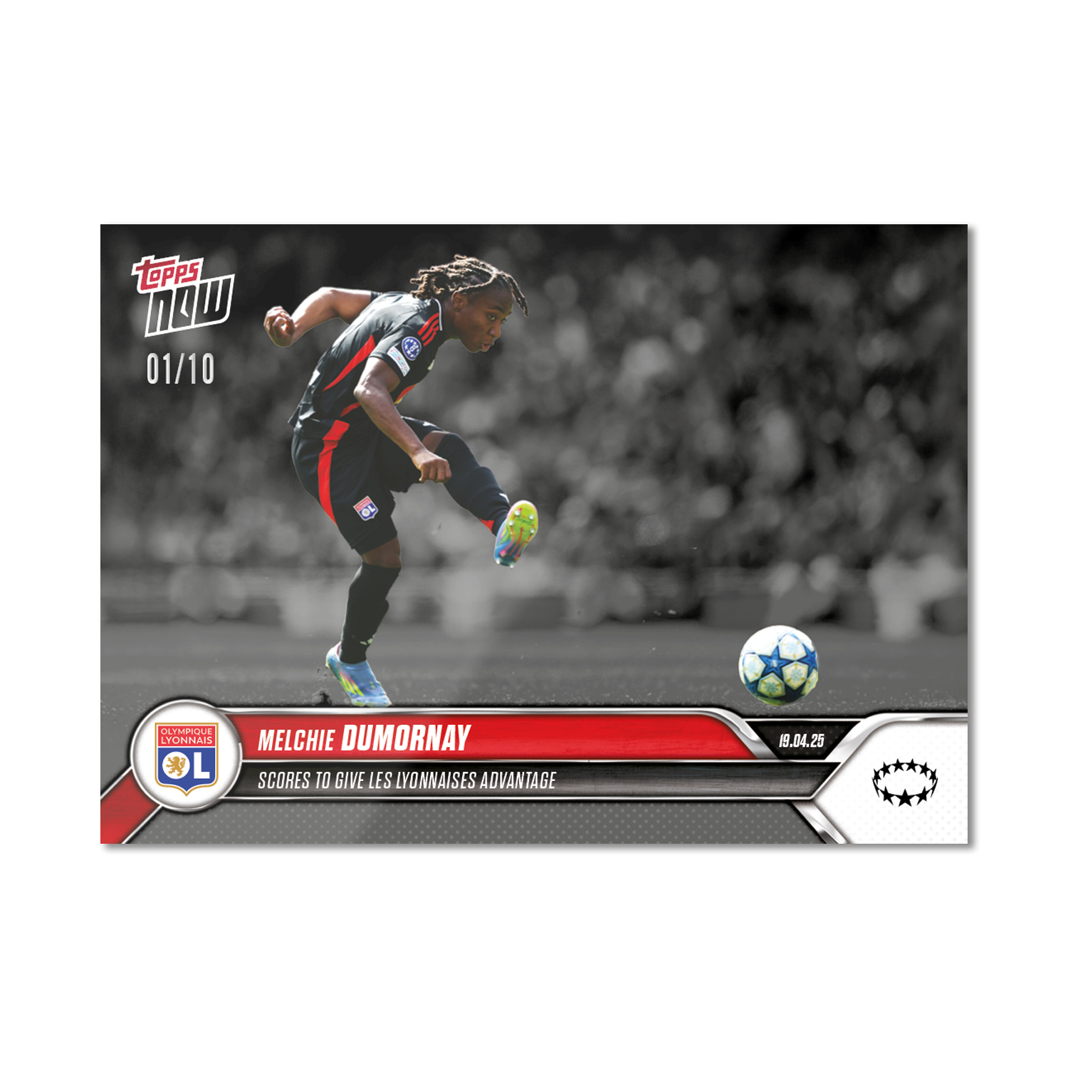 Melchie Dumornay - 2024-25 UWCL Topps NOW - Card 22 - PR: 125 - Image 4
