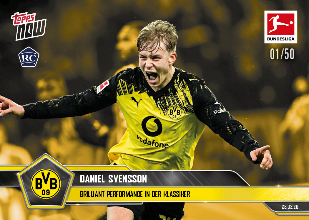 Daniel Svensson - 2025-26 Bundesliga Topps NOW - Card 136 - PR: 461 - Image 6