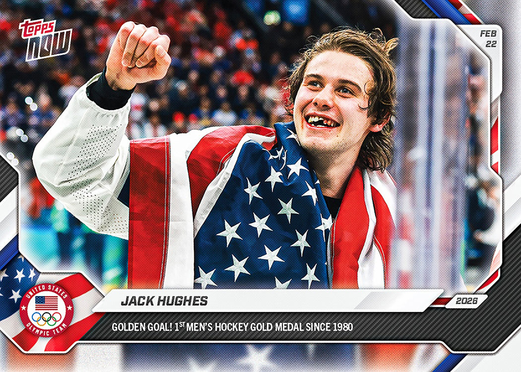 Jack Hughes - 2026 Olympics Topps NOW - Card 18 PR: 332,447 - Image 5