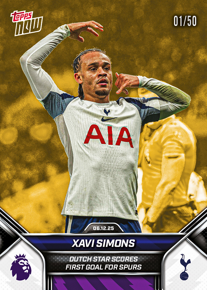 Xavi Simons - 2025-26 Premier League Topps NOW - Card 76 - PR: 446 - Image 6