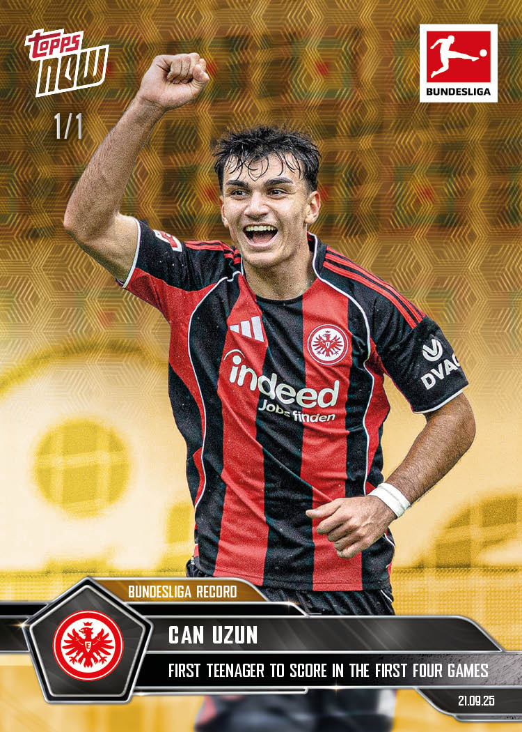 Can Uzun - 2025-26 Bundesliga Topps NOW - Card 29 - PR: 408 - Image 2