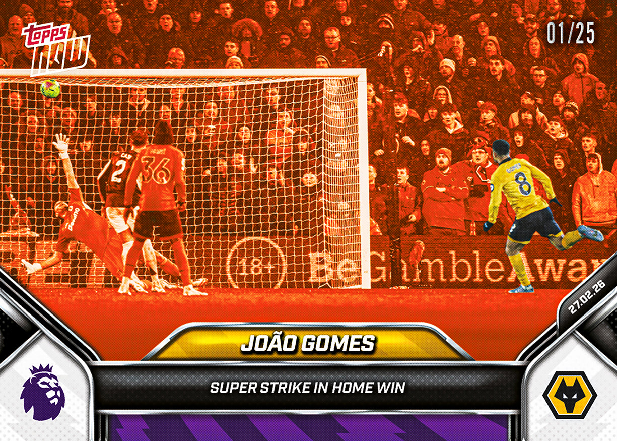 João Gomes - 2025-26 Premier League Topps NOW - Card 145 - PR: 246 - Image 5