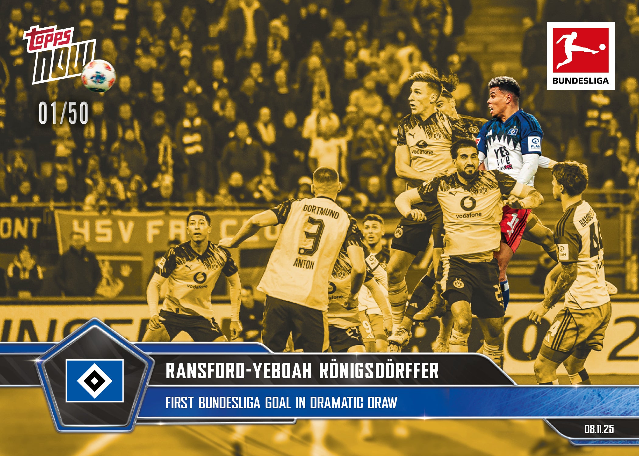Ransford-Yeboah Königsdörffer - 2025-26 Bundesliga Topps NOW - Card 59 - PR: 519 - Image 6