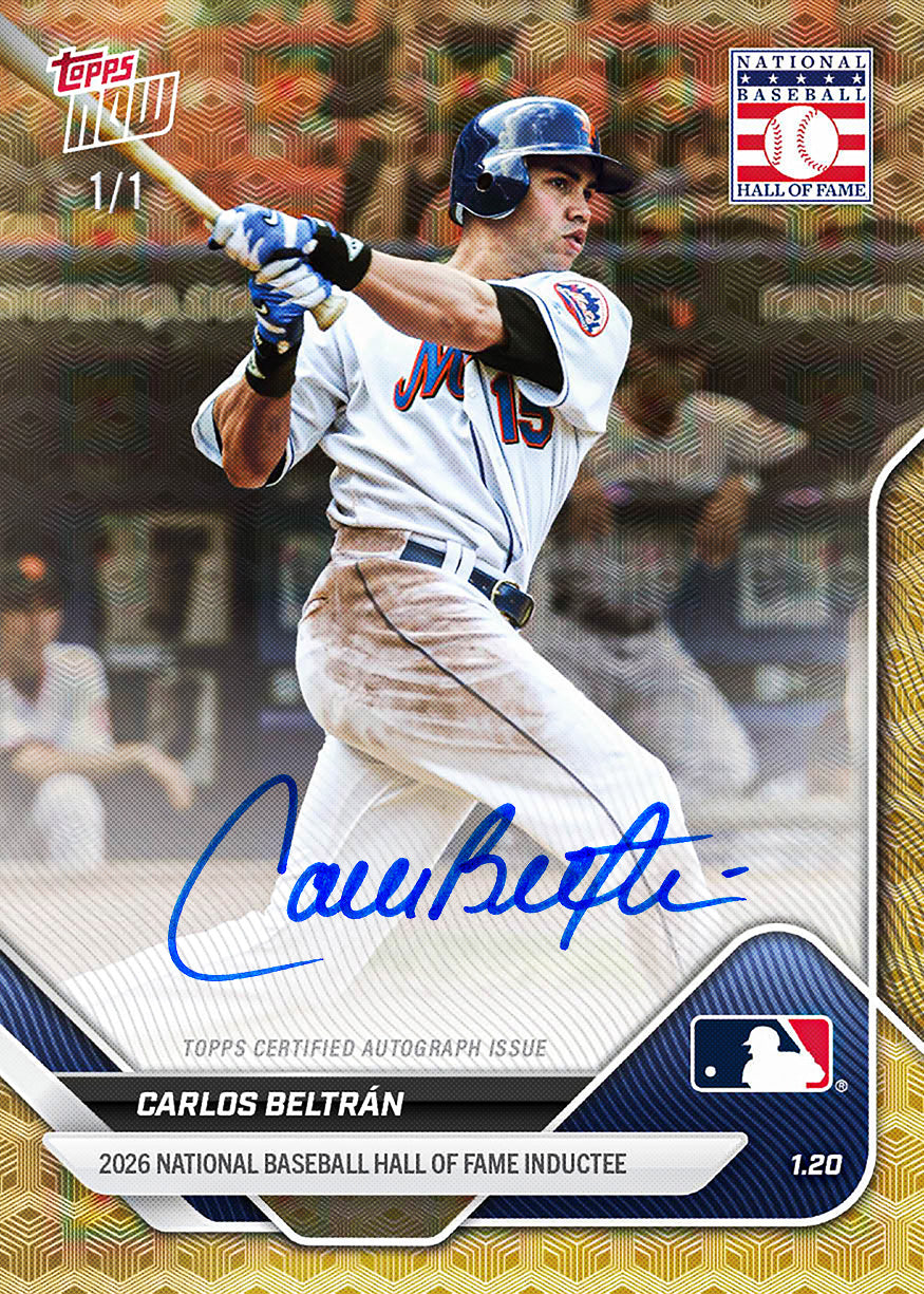 Carlos Beltrán - 2025 MLB Topps NOW - Card OS-15 - PR: 2482 - Image 2