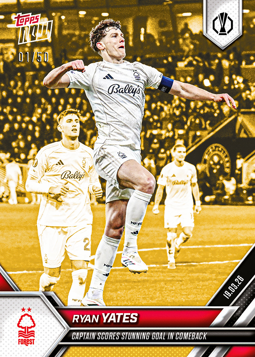 Ryan Yates - 2025-26 UEL Topps NOW - Card 23 - PR: 180 - Image 6