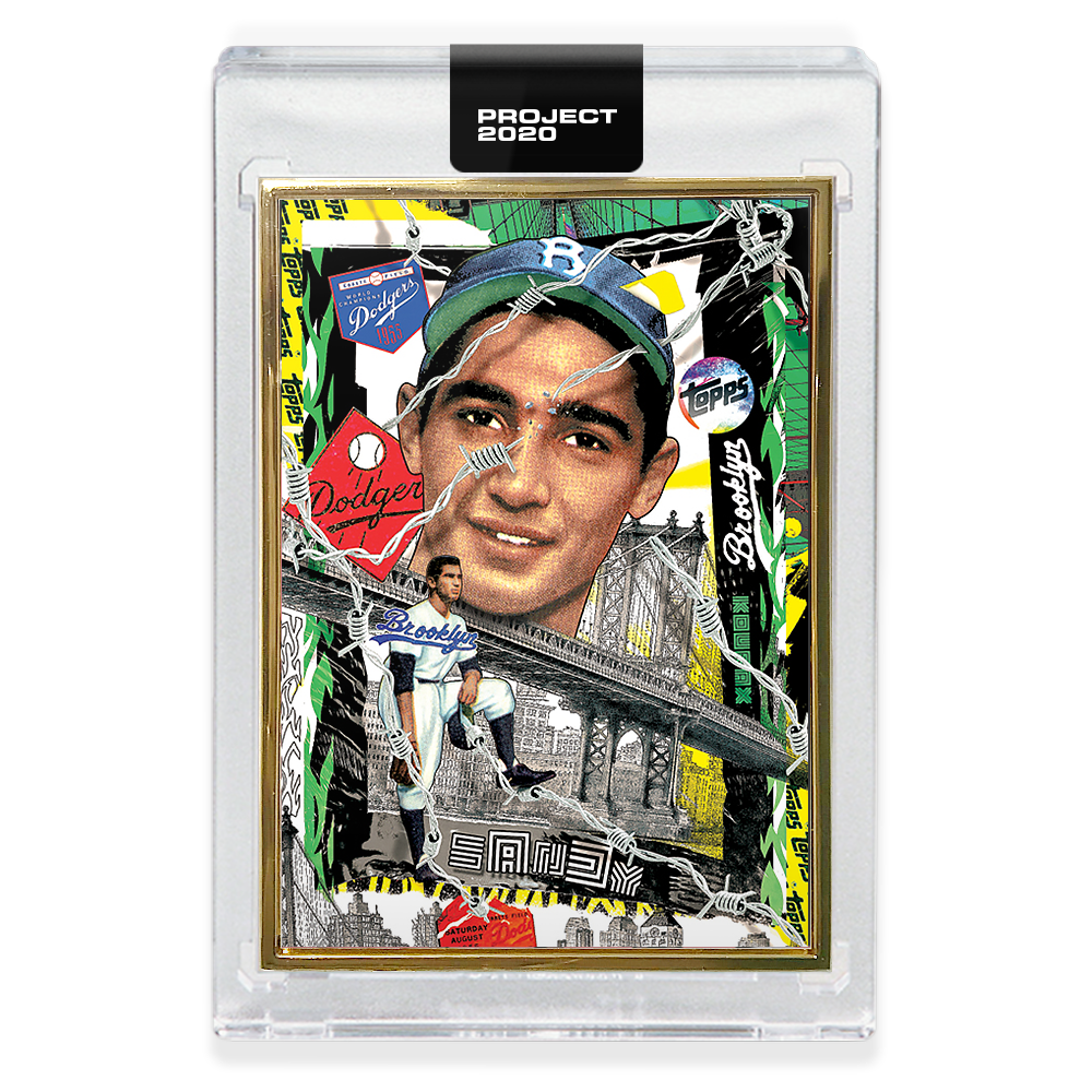 Topps PROJECT 2020 Card 99 - 1955 Sandy Koufax by Tyson Beck - Print Run: 21535 - Image 2