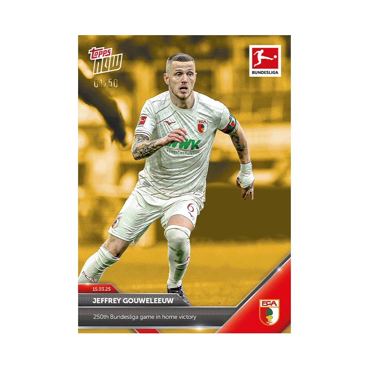 Jeffrey Gouweleeuw - 2024-25 Bundesliga Topps NOW Card 146 - PR: 62 - Image 7