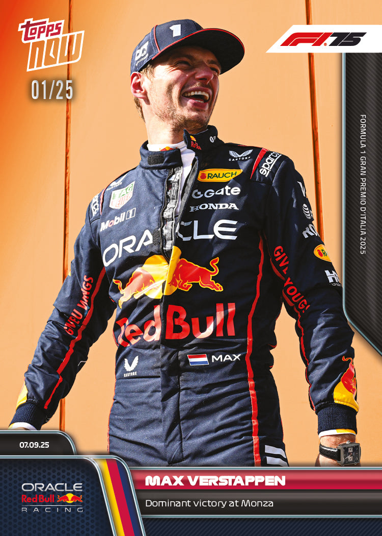 Max Verstappen - 2025 Formula 1 Topps NOW - Card 60 - PR: 3387 - Image 5