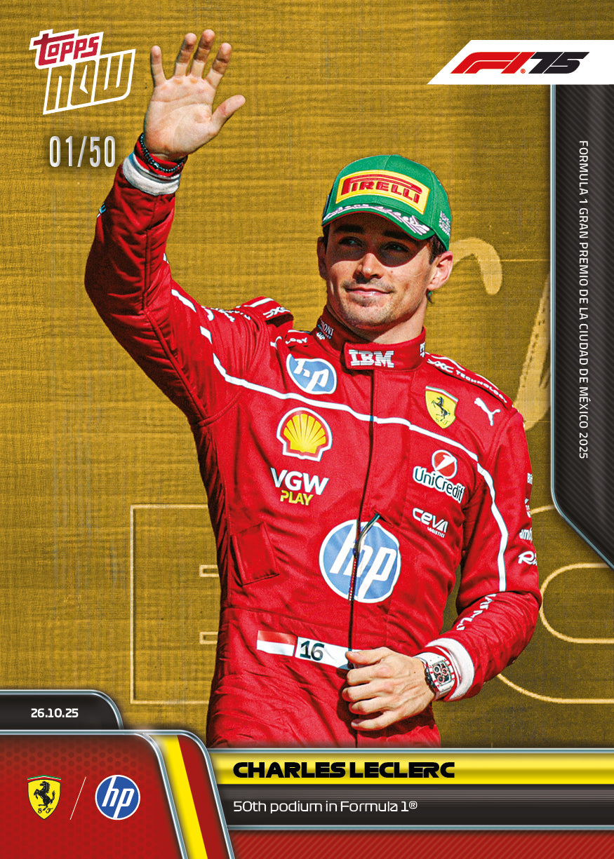 Charles Leclerc - 2025 Formula 1 Topps NOW - Card 74 - PR: 3675 - Image 7