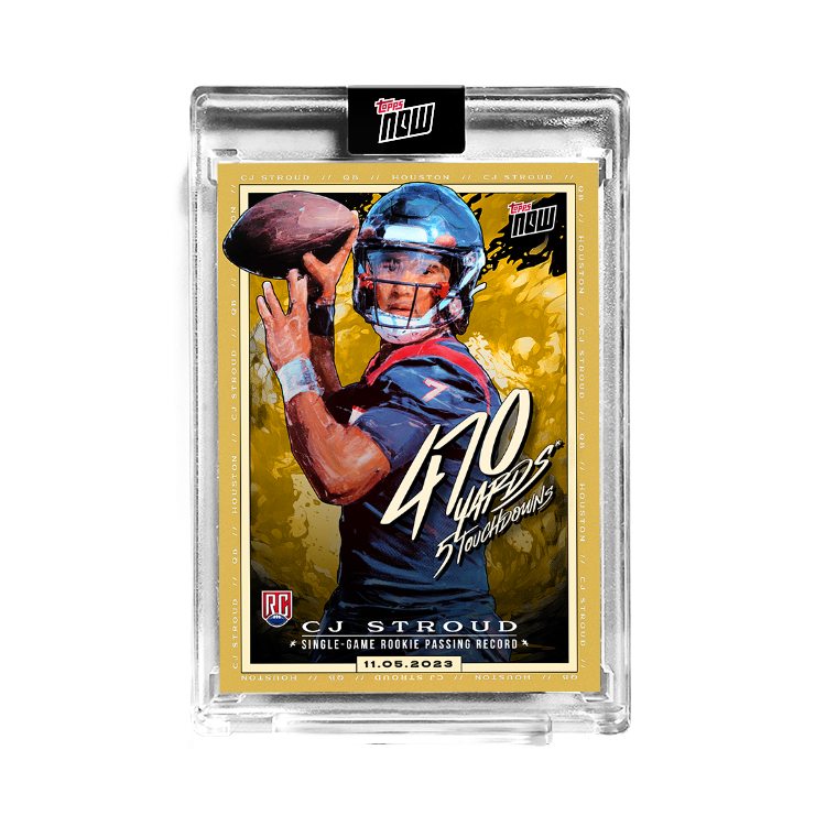CJ Stroud - 2023 TOPPS NOW Football Card CJ1 - PR: 13854 - Image 2