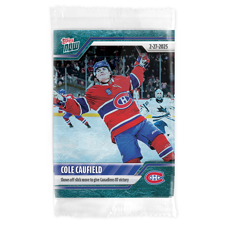 Cole Caufield - 2024-25 NHL Topps NOW - Sticker # 120 Pack - PR: 125 - Image 3