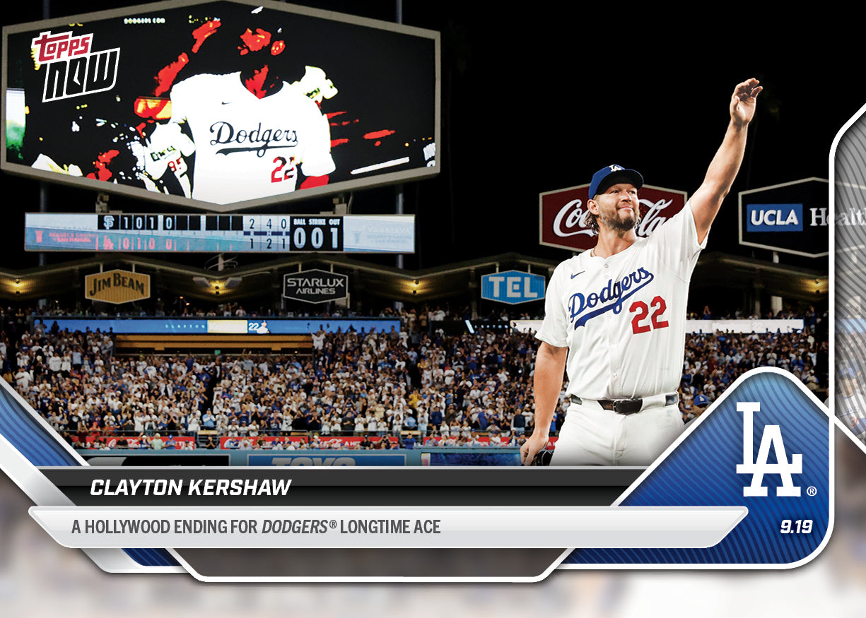 Clayton Kershaw - 2025 MLB Topps NOW - Card 734 - LOOK FOR AUTOS - PR: 31753 - Image 3
