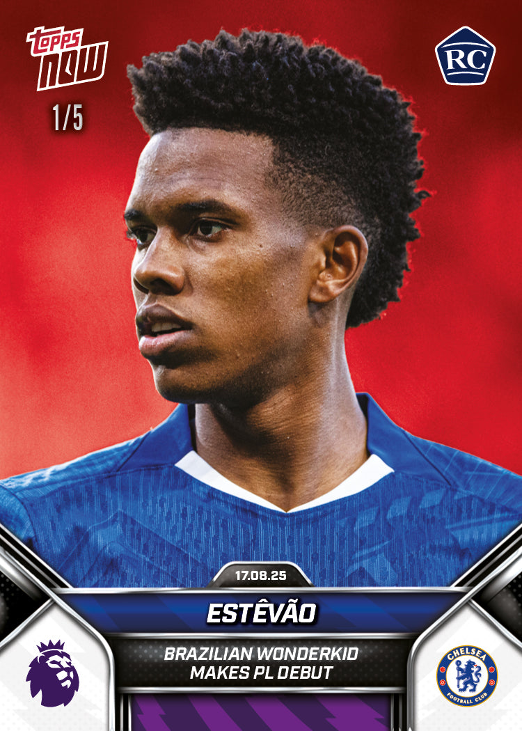 Estêvão - 2025-26 Premier League Topps NOW - Card 6 - PR: 8426 - Image 3