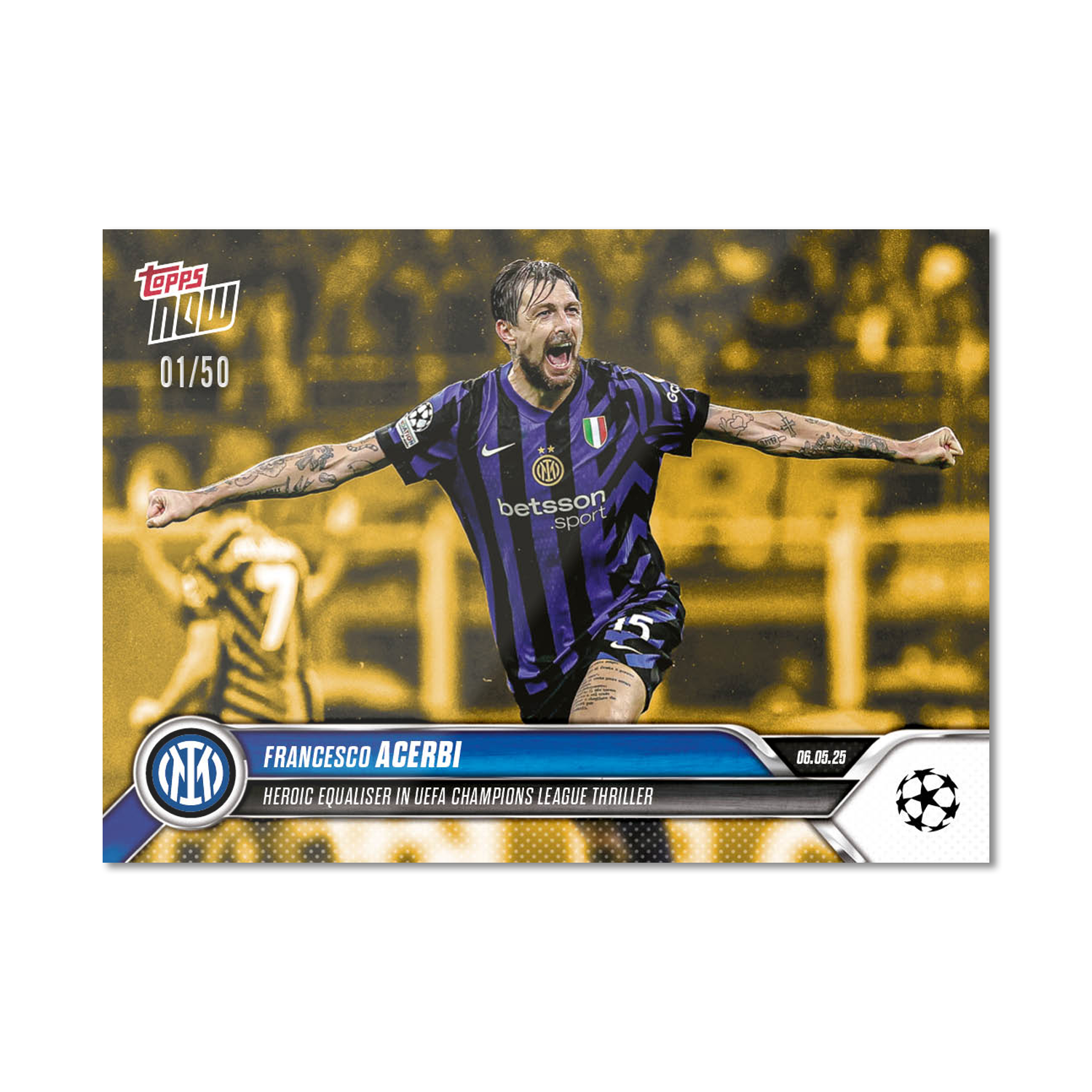Francesco Acerbi - 2024-25 UCL Topps NOW - Card 152 - Image 6