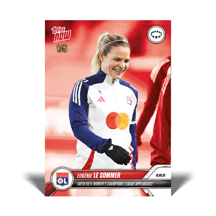 Eugénie Le Sommer - 2024-25 UWCL Topps NOW Card 18 - PR: 107 - Image 4