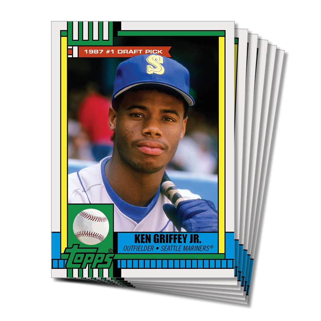 Greatest #1 Overall MLB Draft Picks - 1990 Topps Football Design - 2017 TBT Set 10 - Print Run: 382