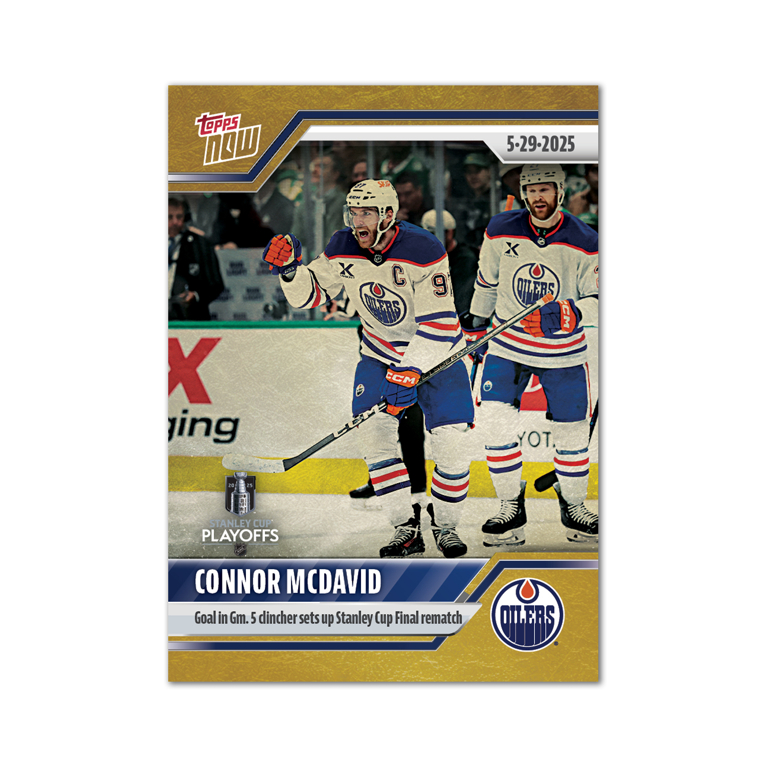 Connor McDavid - 2024-25 NHL Topps NOW - Sticker # 198 Pack - PR: 460 - Image 2