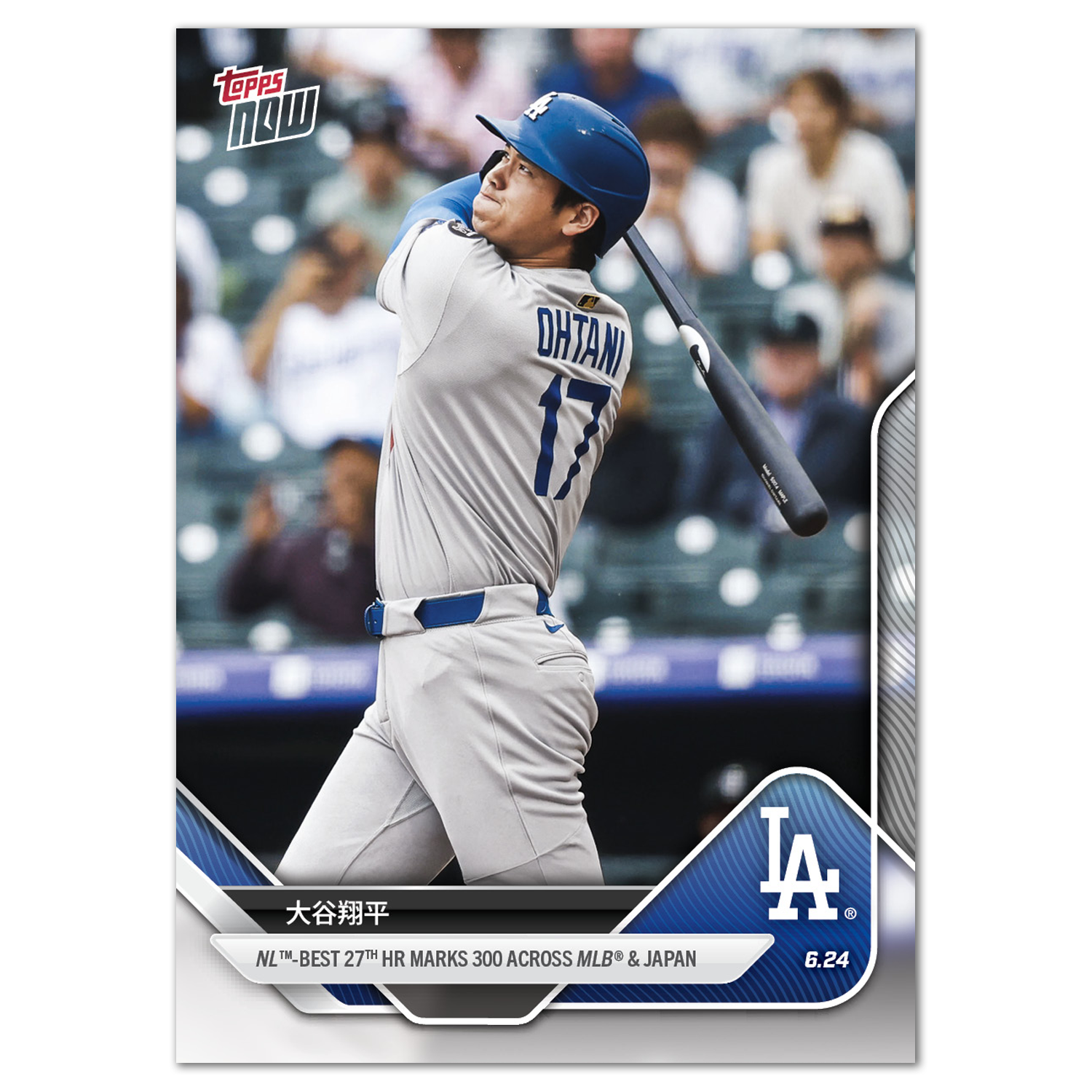 Shohei Ohtani - 2025 MLB Topps NOW - Card 346 - PR: 6094 - Image 2