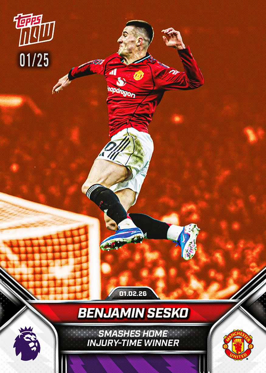 Benjamin Sesko - 2025-26 Premier League Topps NOW - Card 122 - PR: 978 - Image 5
