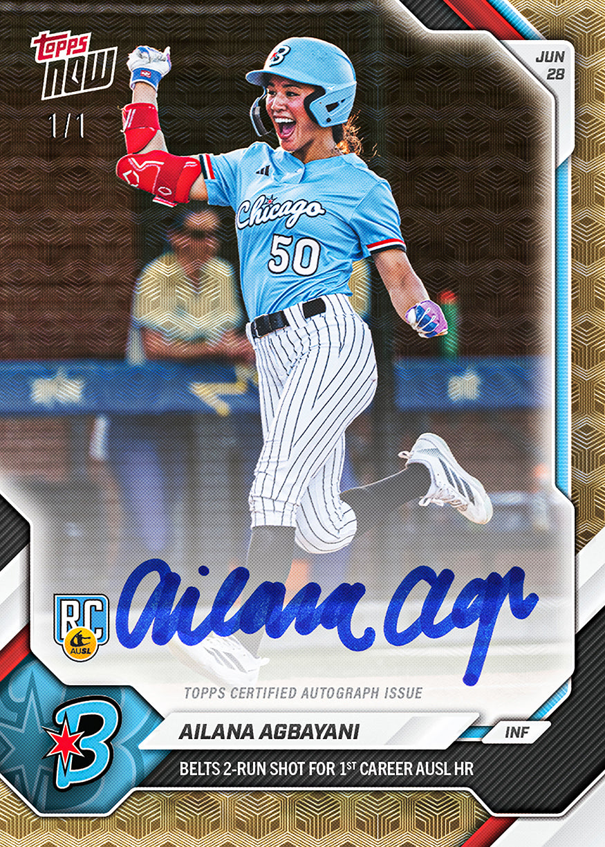 Alternative view of Ailana Agbayani - 2026 AUSL Topps NOW - Card 23 - PR: 1228