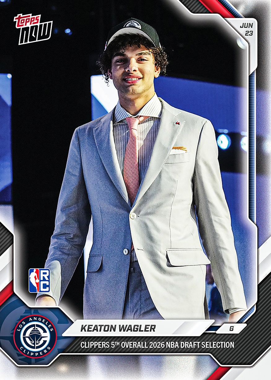 Keaton Wagler - 2026-27 NBA Topps NOW - Card KWAG - PR: 4921