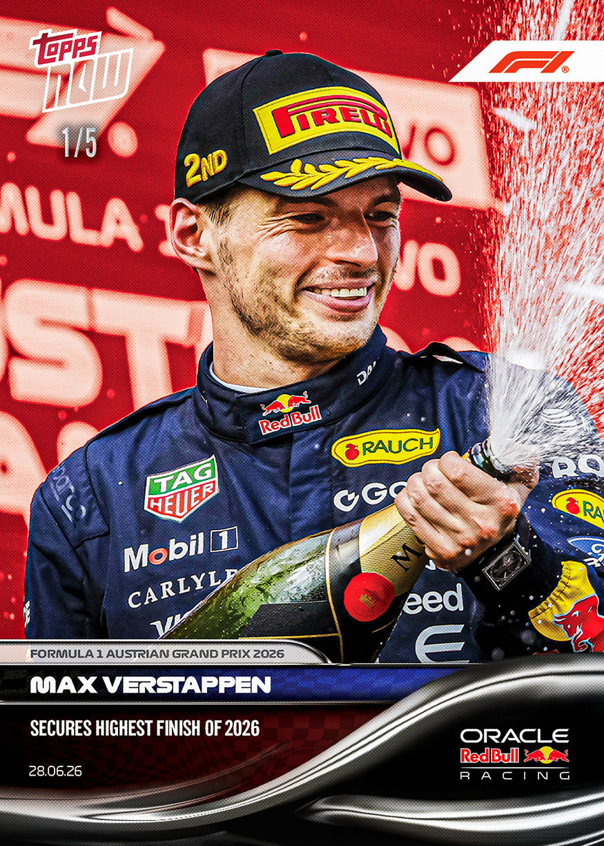Max Verstappen - 2026 Formula 1 Topps NOW - Card 43 - PR: 3779 - Image 3