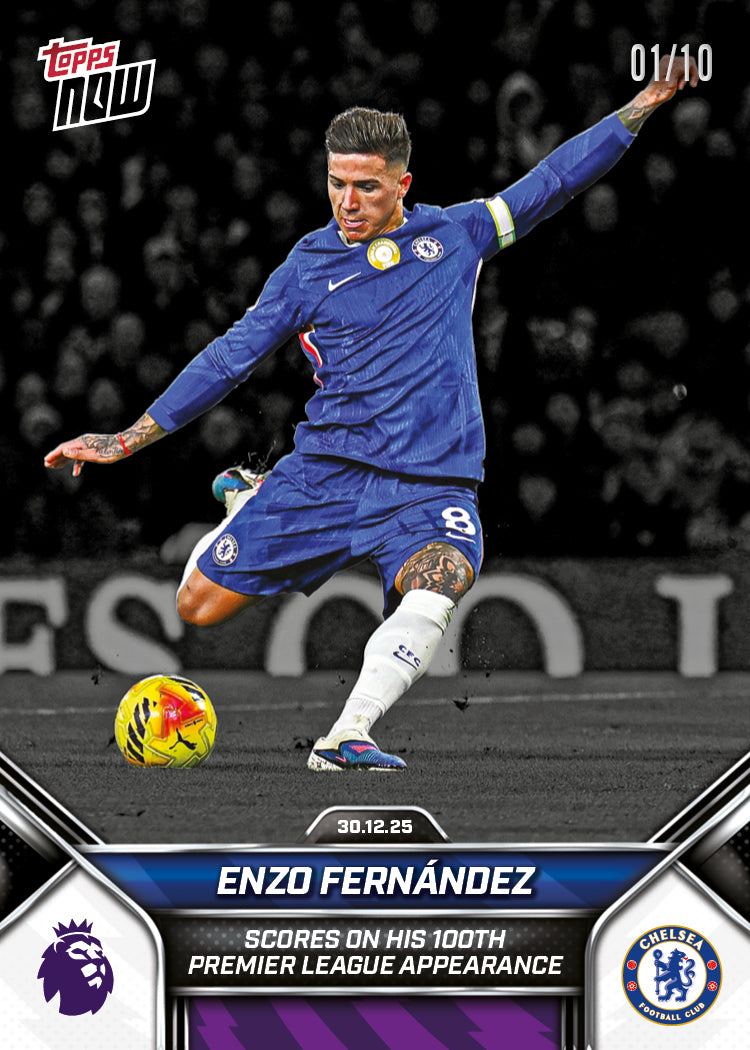 Enzo Fernández - 2025-26 Premier League Topps NOW - Card 96 - PR: 788 - Image 4