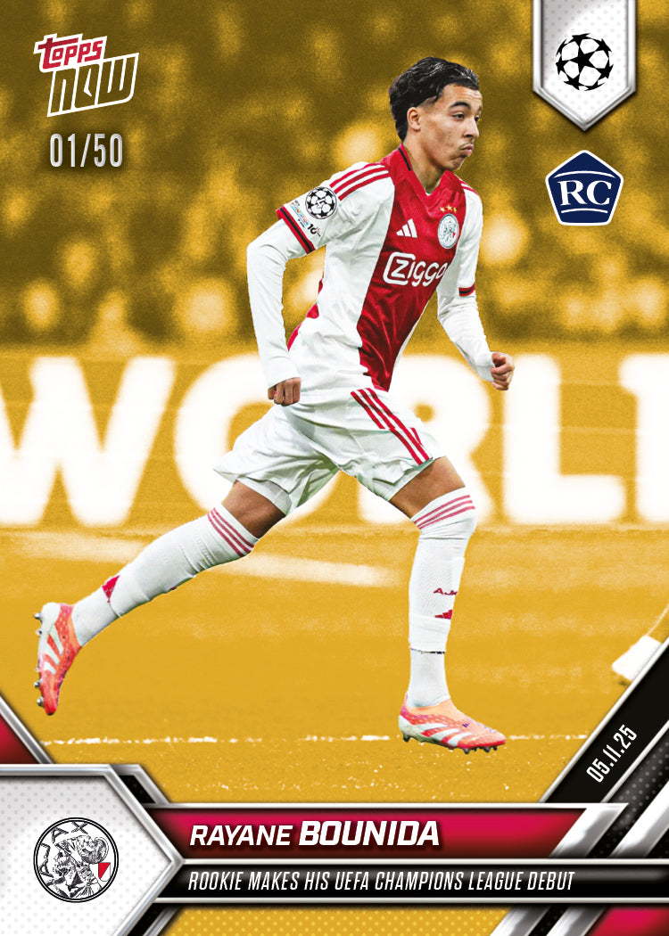 Rayane Bounida - 2025-26 UCL Topps NOW - Card 50 - PR: 481 - Image 6