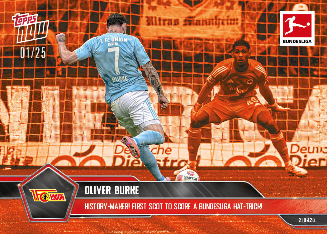 Oliver Burke - 2025-26 Bundesliga Topps NOW - Card 25 - PR: 106 - Image 5