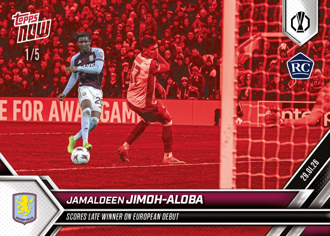 Jamaldeen Jimoh-Aloba - 2025-26 UEL Topps NOW - Card 16 - PR: 345 - Image 3