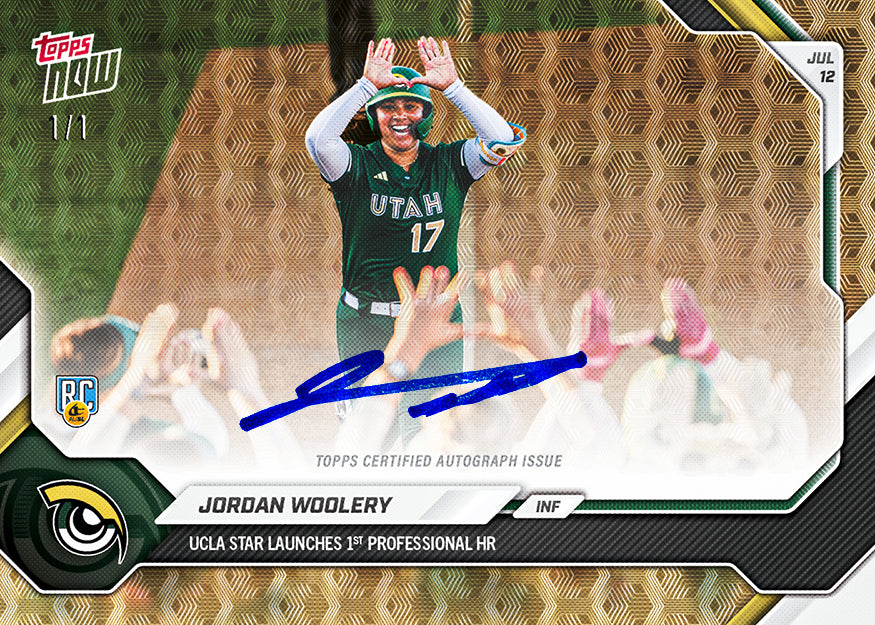 Jordan Woolery - 2026 AUSL Topps NOW - Card 40 - PR: 860 - Image 2