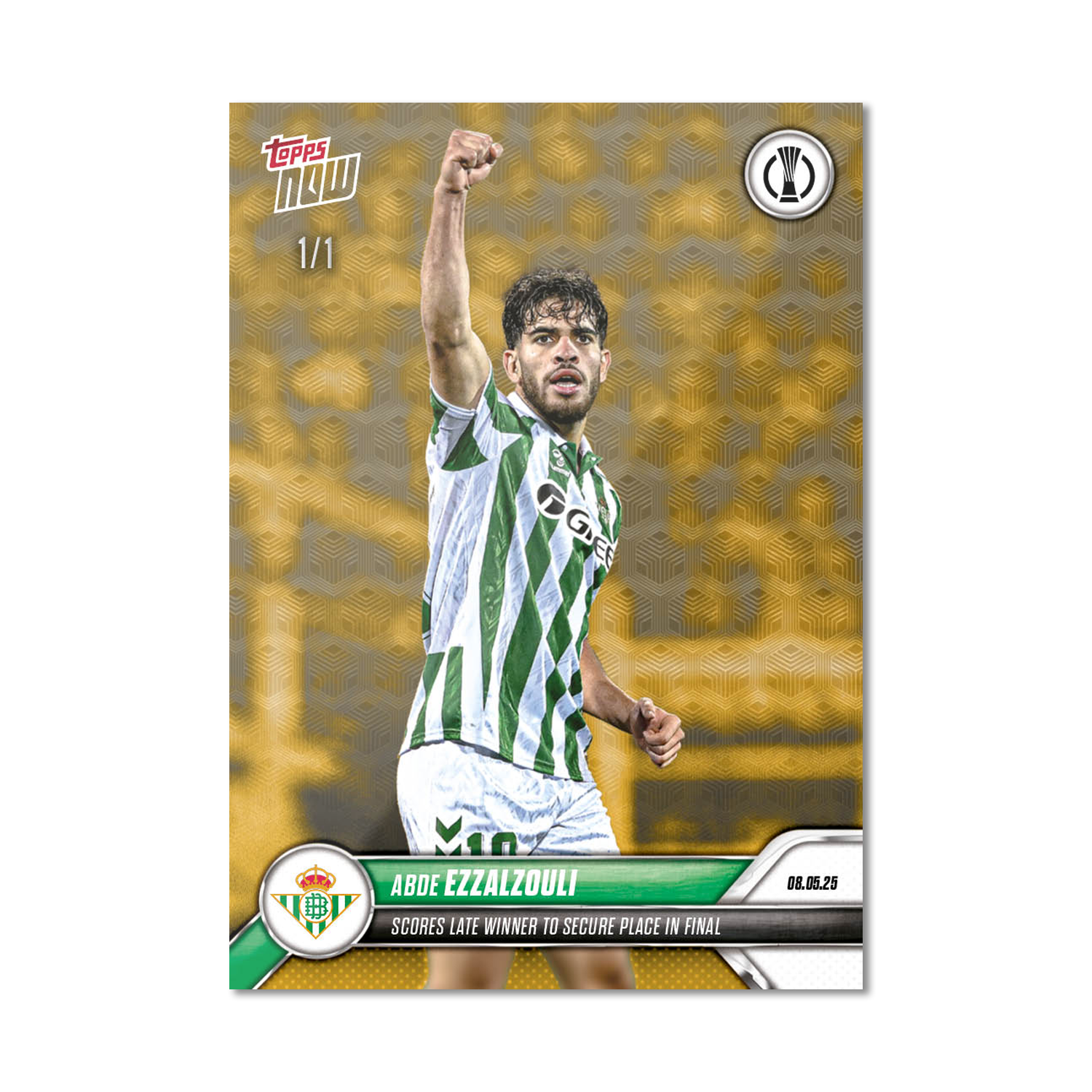 Alternative view of Abde Ezzalzouli - 2024-25 UECL Topps NOW - Card 12 - PR: 126