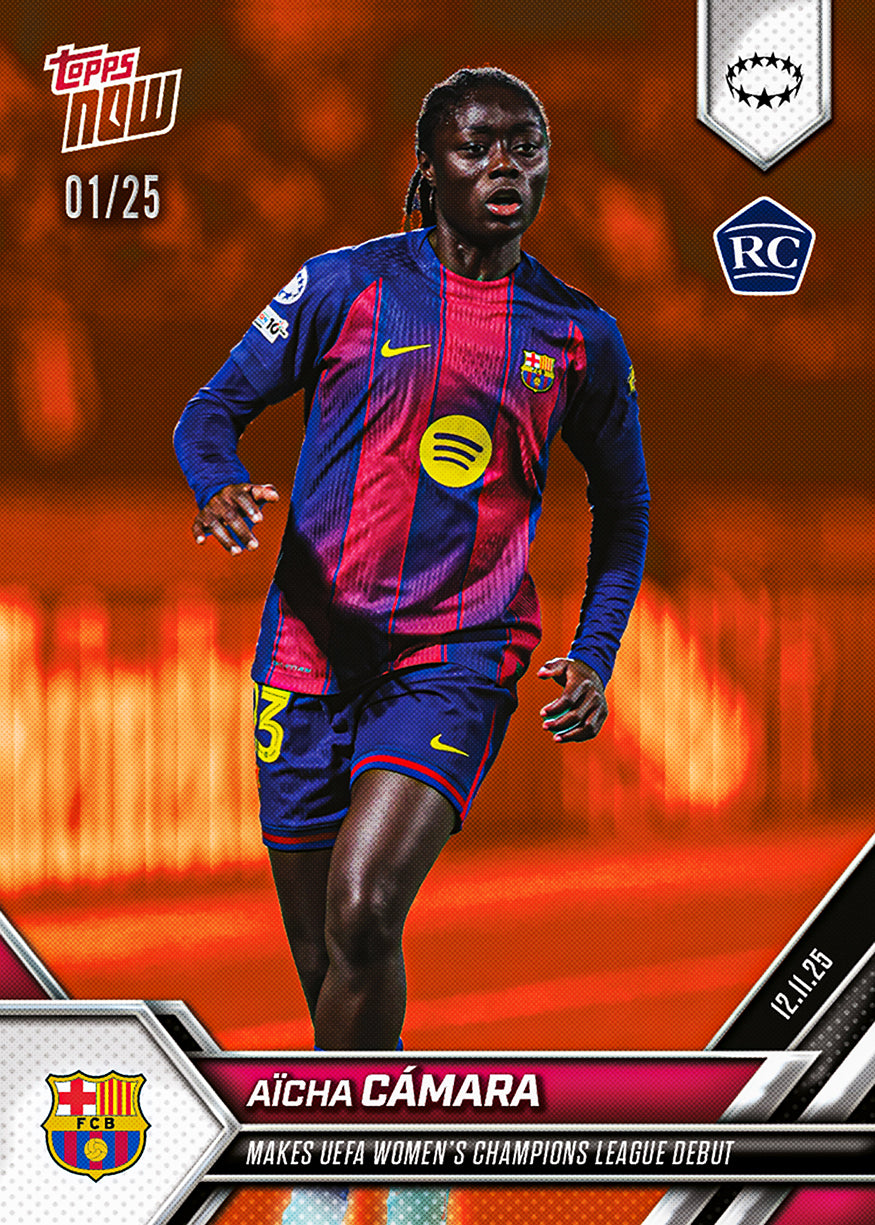 Aïcha Cámara - 2025-26 UWCL Topps NOW - Card 10 - PR: 471 - Image 5