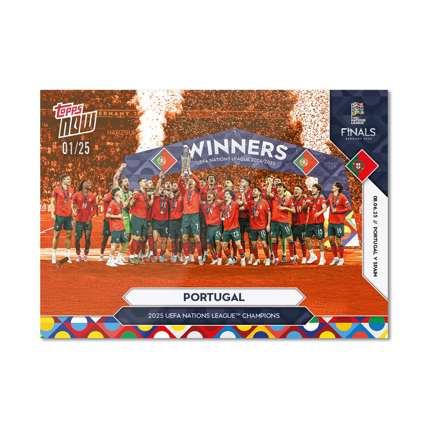 Portugal - 2025 UEFA Nations League Topps NOW - Card 4 - PR: 2177 - Image 5