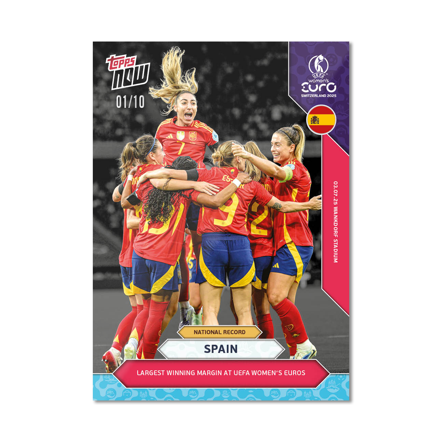 Spain - UEFA Women’s EURO 2025™ Topps NOW - Card 3 - PR: 243 - Image 4
