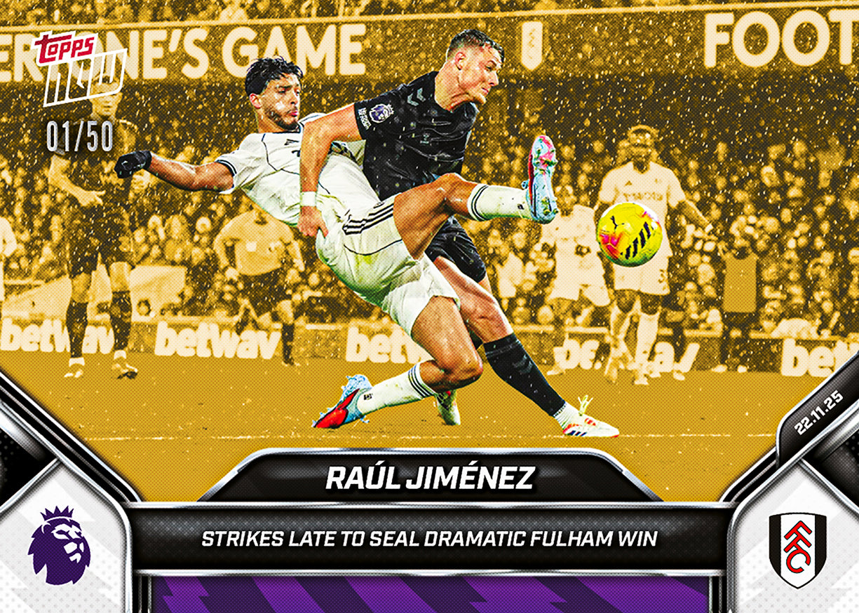 Raúl Jiménez - 2025-26 Premier League Topps NOW - Card 59 - PR: 210 - Image 6