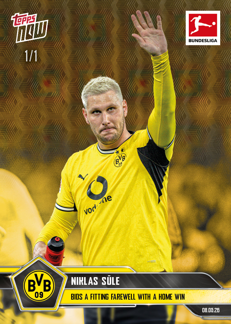 Niklas Süle - 2025-26 Bundesliga Topps NOW - Card 188 - PR: 192 - Image 2