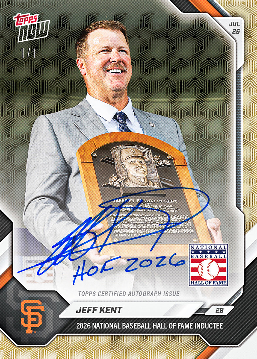 Jeff Kent - 2026 MLB Topps NOW - Card 489 - PR: 1370 - Image 2
