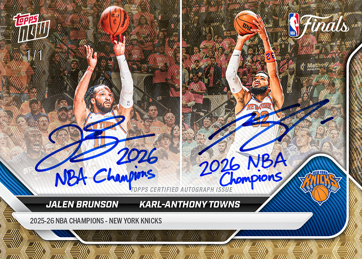 2026 NBA Champions - New York Knicks - NBA Topps NOW 16-Card Team Set - PR: 65941 - Image 5