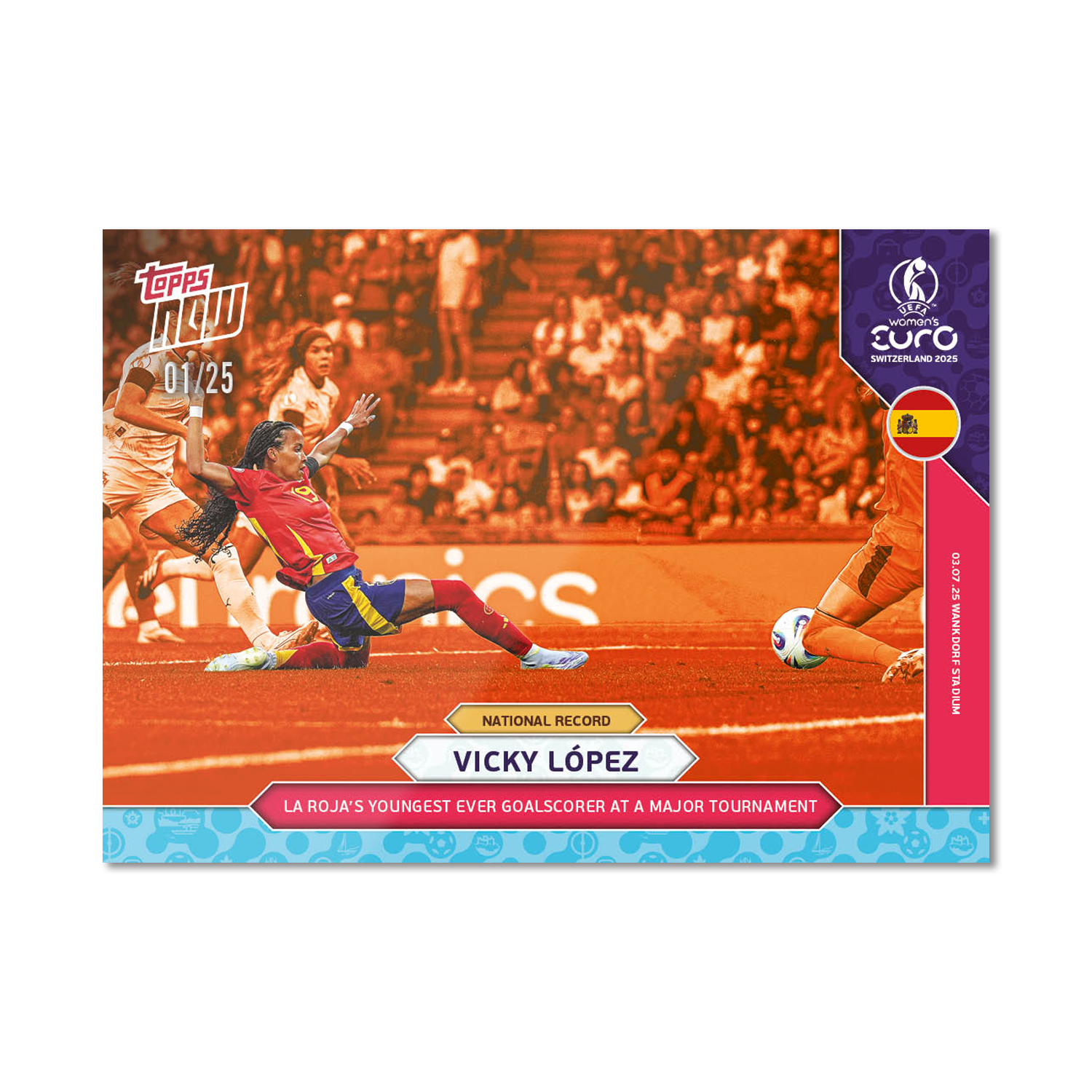 Vicky López - UEFA Women’s EURO 2025™ Topps NOW - Card 4 - PR: 301 - Image 5