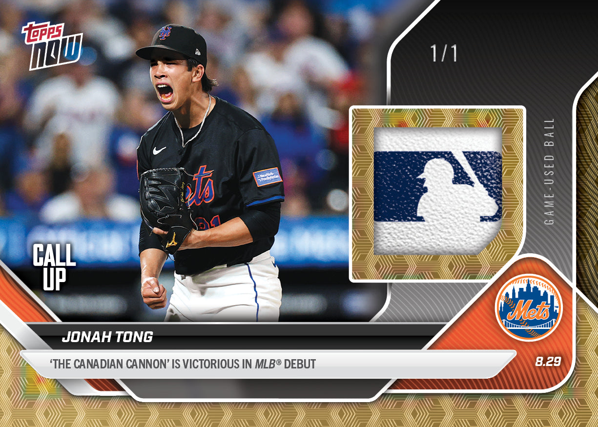 Jonah Tong - 2025 MLB Topps NOW - Card 628 - LOOK FOR RELICS - PR: 10160 - Image 2