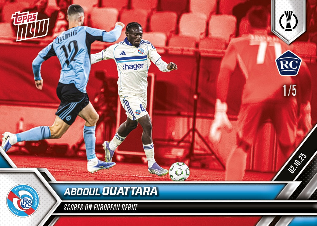 Abdoul Ouattara - 2025-26 UECL Topps NOW - Card 3 - PR: 154 - Image 3