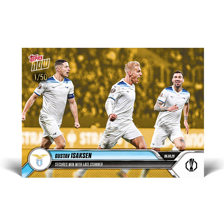 Gustav Isaksen - 2024-25 UEL Topps NOW Card 20 - PR: 93 - Image 2